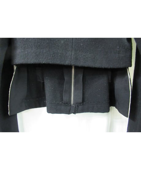 04aw yohji yamamoto femme アシメトリー デザインショートジャケット FJ-J30-109