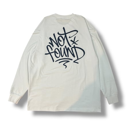 TAGFOUND L/s TEE (WHITE) LEFLAHxNOTFOUND