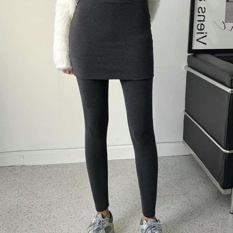 【即納販売】00395 skirt付きleggings/3カラー:2サイズ展開