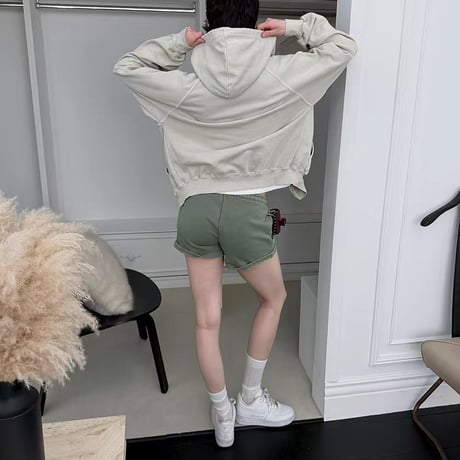 0543 SS New pigment color wzip hoodie/1９カラー