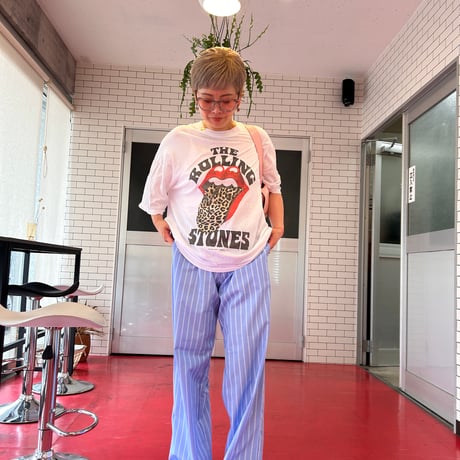 【即納販売】0110 stripe cotton pants/イエローのみ