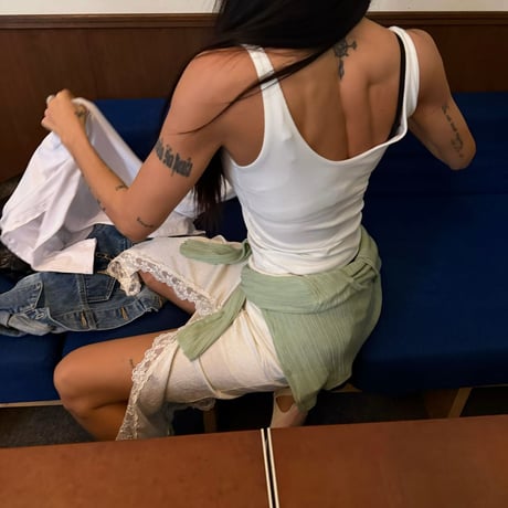 0700 sporty＆rich CUP付きtank top/2カラー
