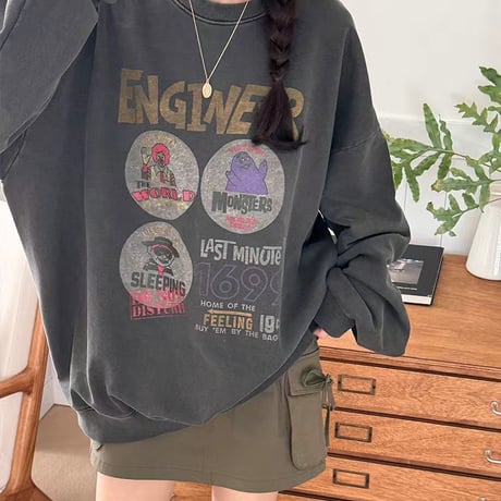 0389 McDonald friends pigment sweat/2カラー