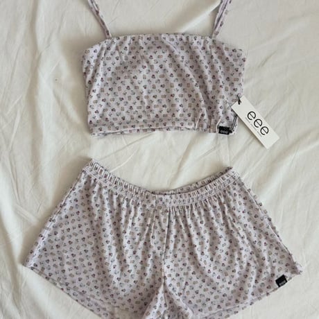 Mini Flower bra let＆short pants セットアップ/3カラー