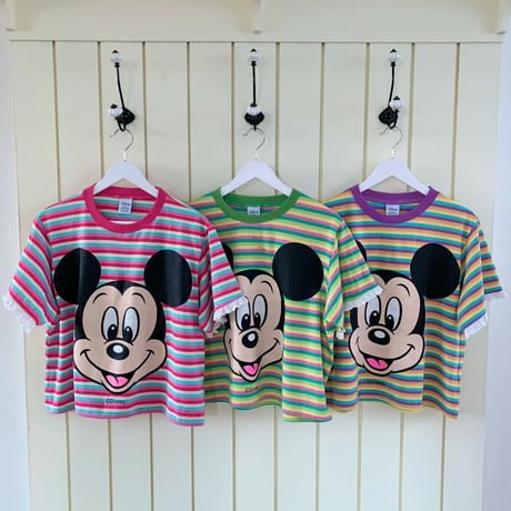 0876 big mickey border tee/3カラー
