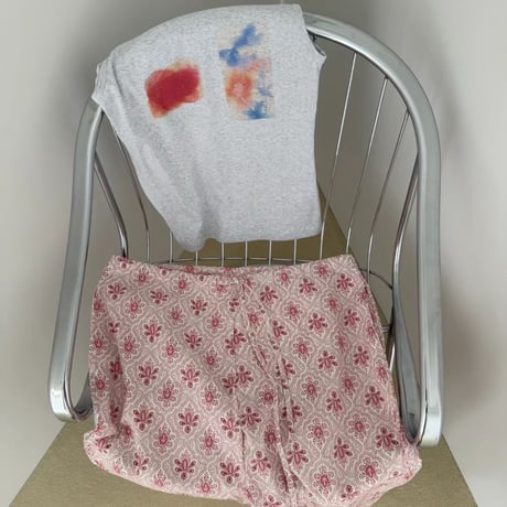 Flower tie-dye tops/3カラー