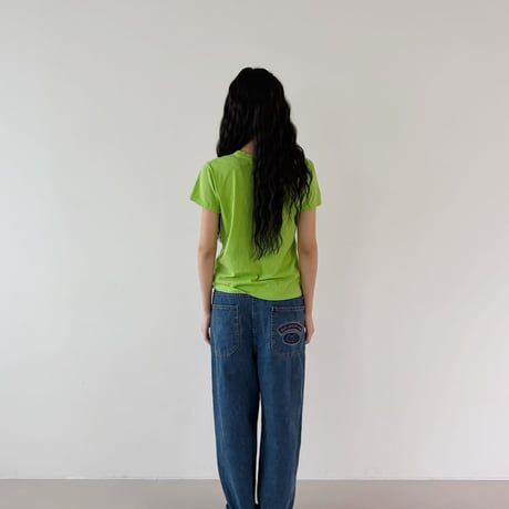 【即納販売】0701 pigment logo tee/ピンクのみ