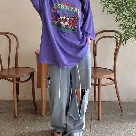 0711 festival pigment tee/3カラー