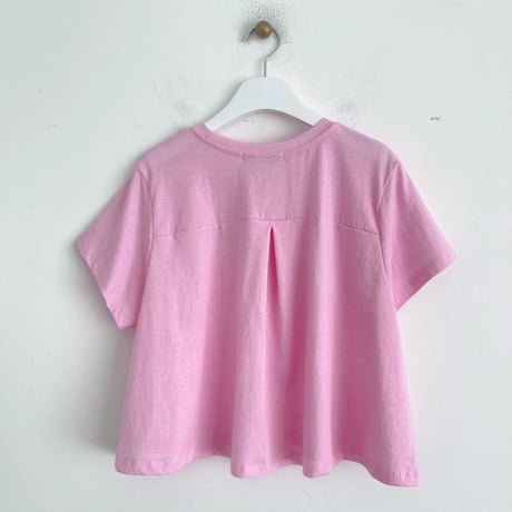 即納　0804 colorfu pigment フレアtee/ピンク