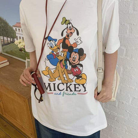 0860 NEW mickey friends tee/2カラー