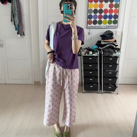 eee rosę ペイズリーwide pants2カラー