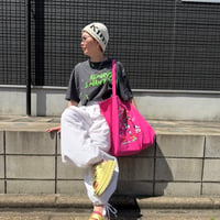 【即納販売】cotton nylon wide pants/ホワイトのみ
