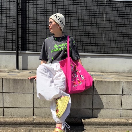 【即納販売】cotton nylon wide pants/ホワイトのみ