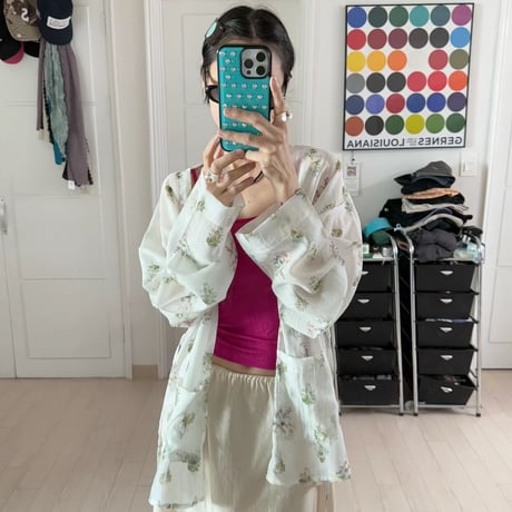 eee Bloom Sheer Cardigan/2カラー