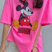 0874 neon mickey tee/3カラー