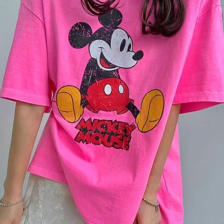 0874 neon mickey tee/3カラー