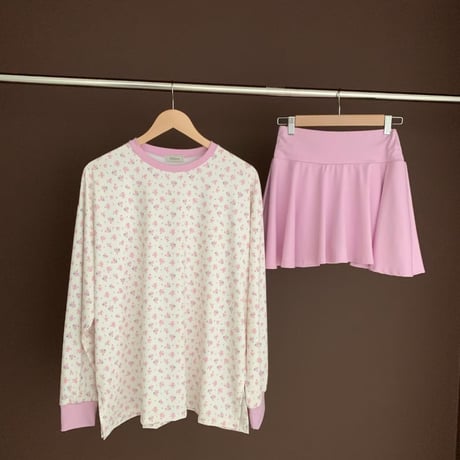 0826 小花柄 cute long sleeve/3カラー