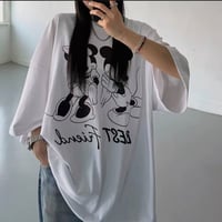 【即納販売】0709 mickey＆minnie monotone tee/3カラー