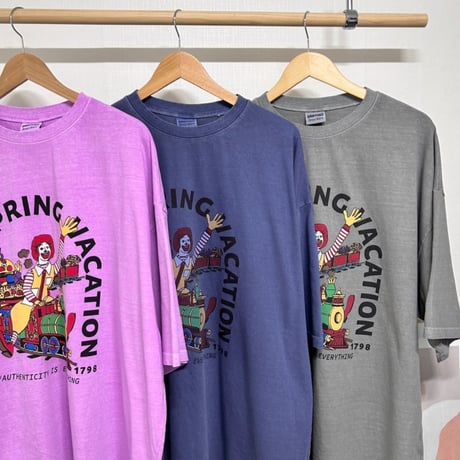 0091 S/S Macdonald pigment t-shirt/3カラー