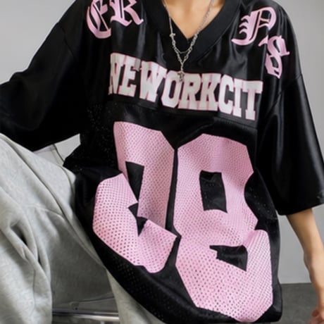 0844 NEW YORK sporty メッシュtops/3カラー