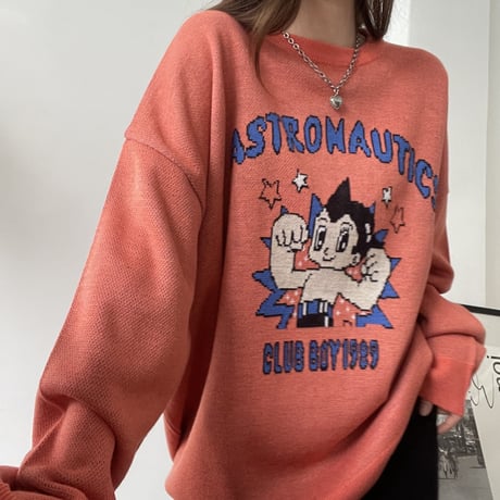 0384 atom color over knit/2カラー