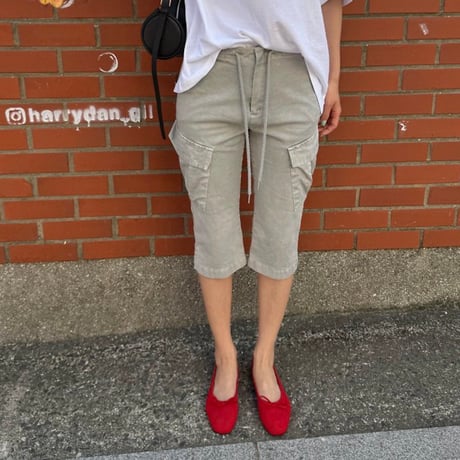cargo half tight ストレッチpants/2カラー