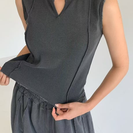 0882 🉐セットアップ商品🉐ノースリーブ＆2waypants/3カラー