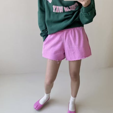 0114 pigment short pants/17カラー
