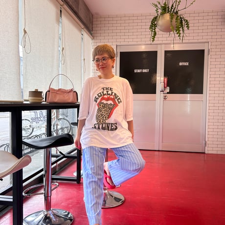 【即納販売】0110 stripe cotton pants/イエローのみ