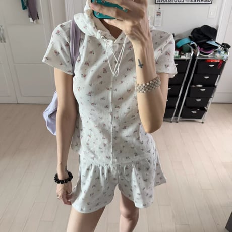0867 NEW eee 小花柄 short pants/2カラー