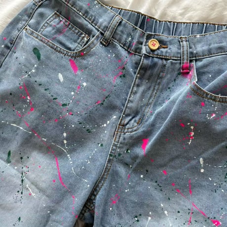 0750 paint half denim