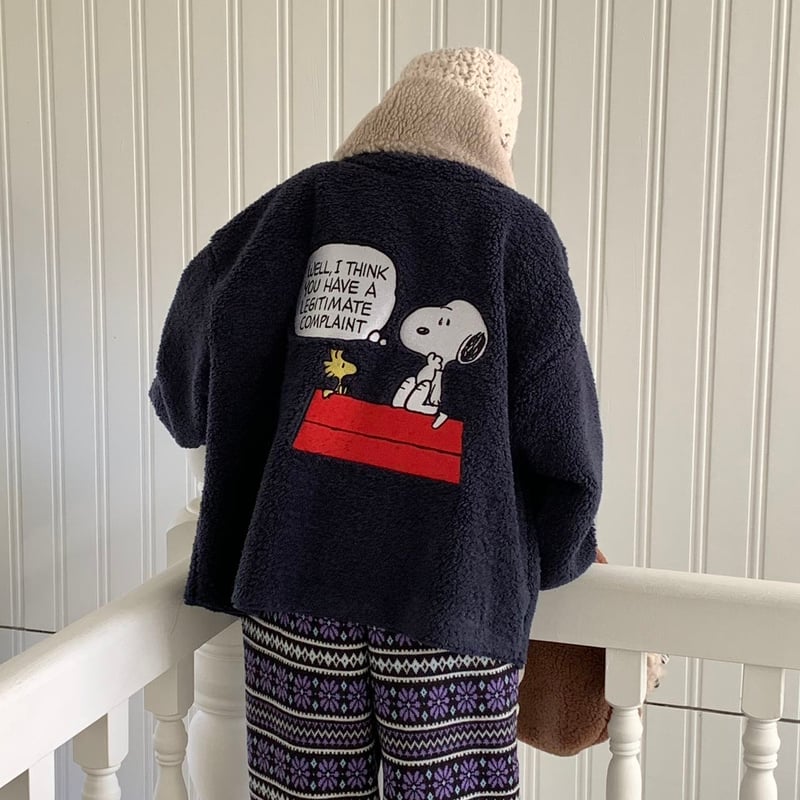 0507 SNOOPY もこもこボア jacket/4カラー | riru select