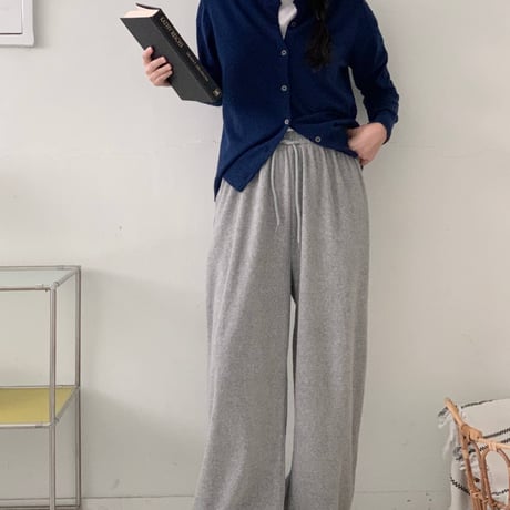 【即納販売】0764 パイル Jogger pants/ベビーピンク.バターイエロー