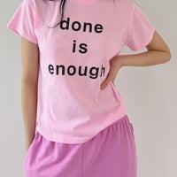 【即納販売】0701 pigment logo tee/ピンクのみ