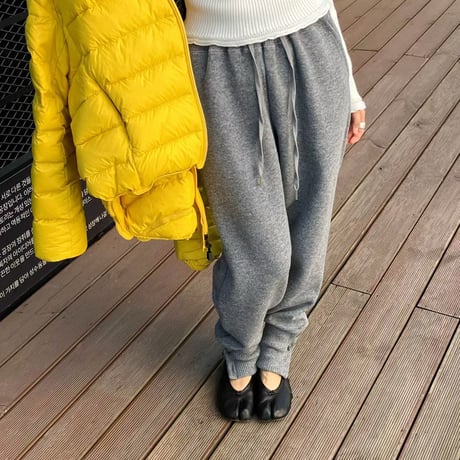 1094【数量限定】BUTTON HEM KNIT JOGGER PANTS/2カラー