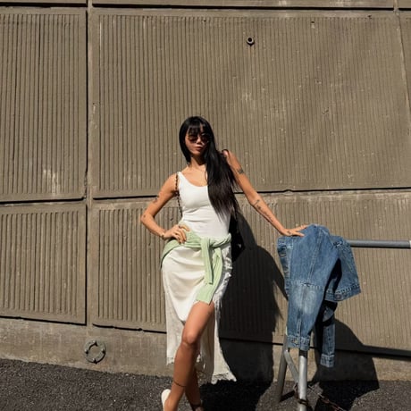 0700 sporty＆rich CUP付きtank top/2カラー