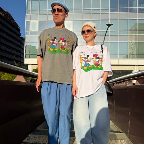 0720 OLDミッキーマウスとミニーマウスtee/2カラー