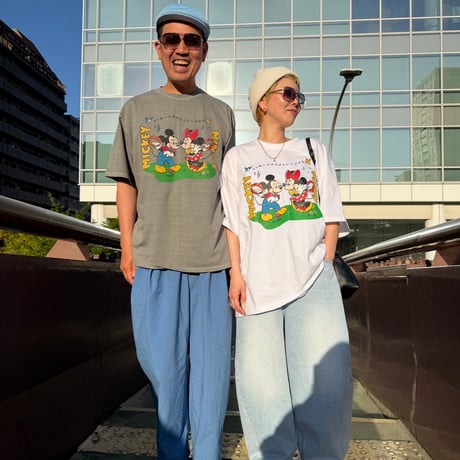 0720 OLDミッキーマウスとミニーマウスtee/2カラー