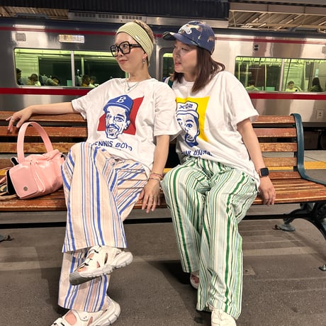 【即納販売】0168 stripe straight pants/3カラー