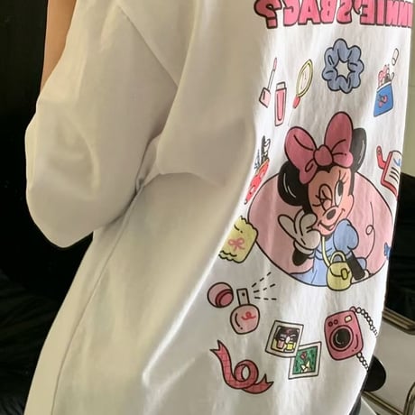 0873 Disney back print tee/5パターン