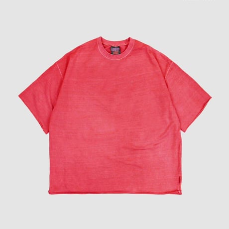 0116 pigment  over light半袖sweat/10カラー