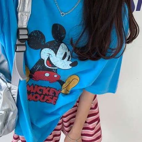 0874 neon mickey tee/3カラー