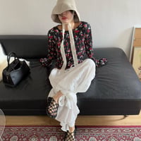 【即納販売】0718 eee ribon🎀 strap pants/2パターン