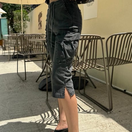 cargo half tight ストレッチpants/2カラー