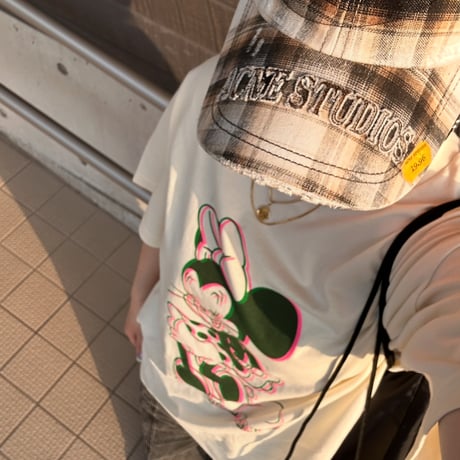 【即納販売】jimmys &riruコラボ minnieJerry t shirt/ベージュのみ