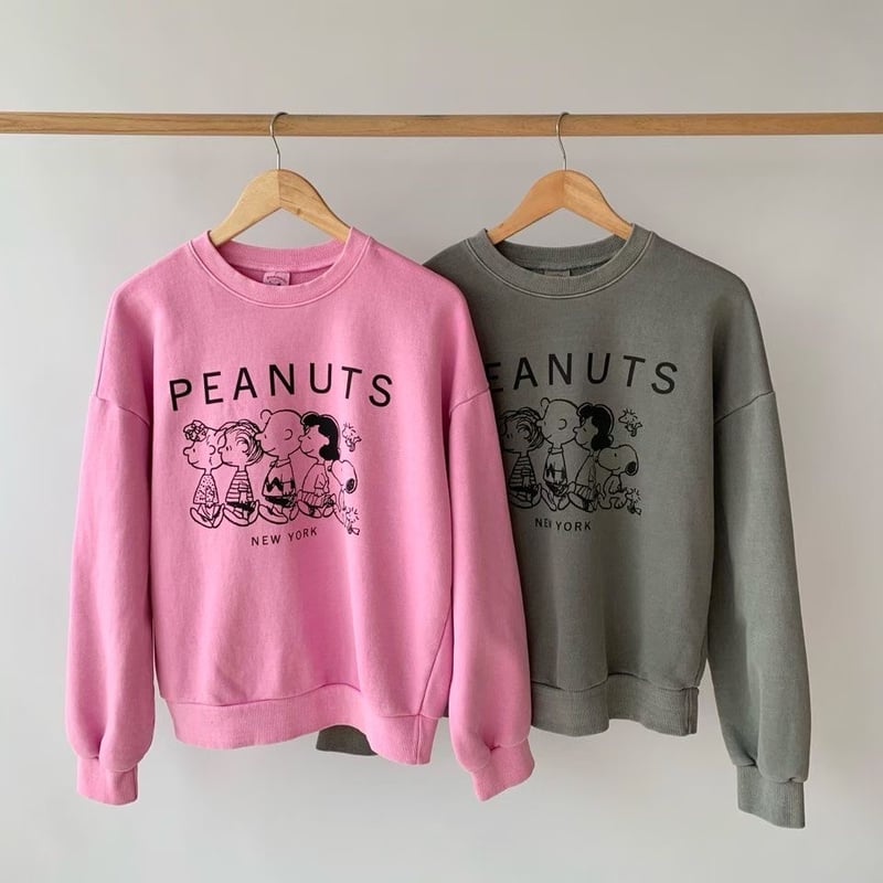 0593 SNOOPY pigment sweat/2カラー | riru select