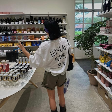 Back logo Pocket tee shirt/2カラー