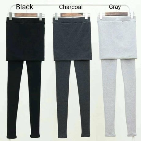 【即納販売】00395 skirt付きleggings/3カラー:2サイズ展開