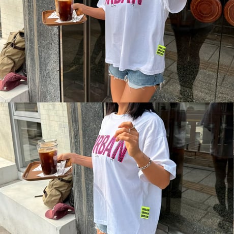 数量限定　0728 ぷくぷく urban logo tee/ホワイトのみ
