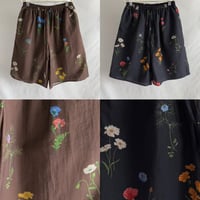 Flower half pants/2カラー